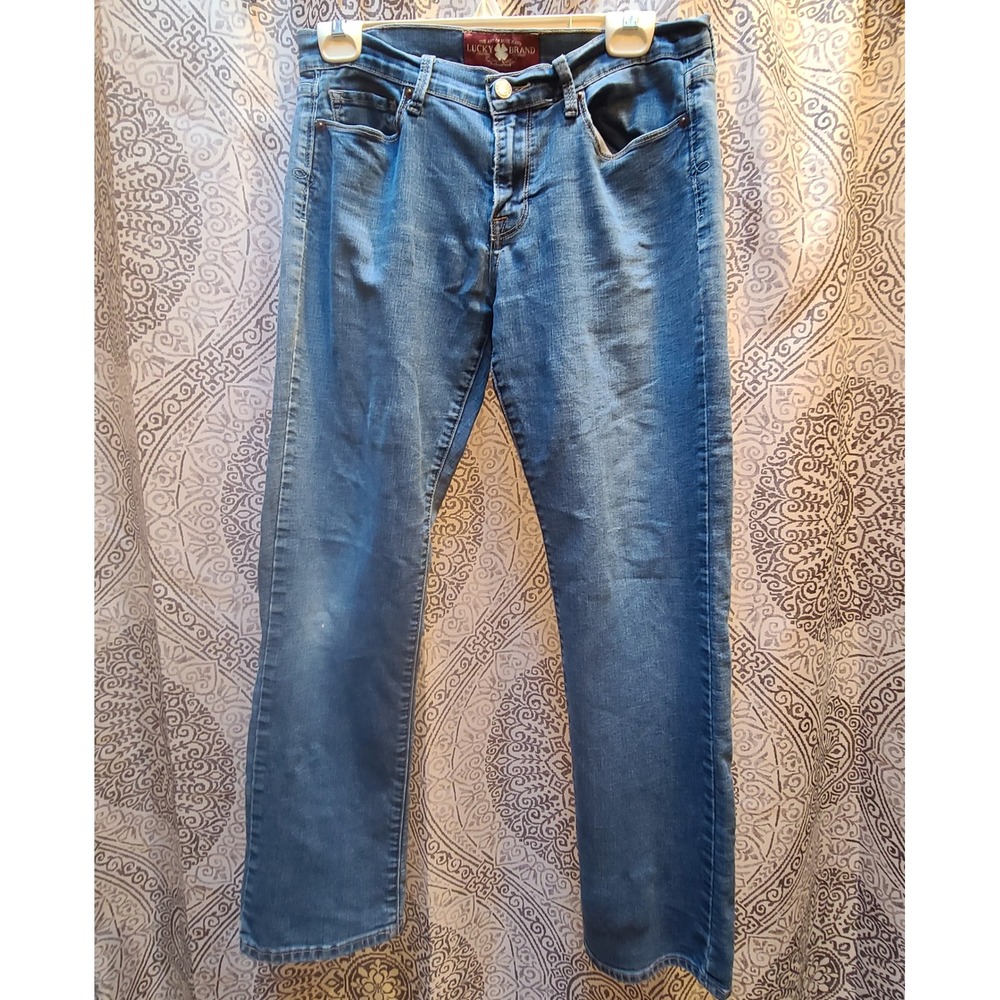 Lucky Brand Ankle Jeans Women 10/30 Blue Medium Wash Mid Rise Stretch Denim